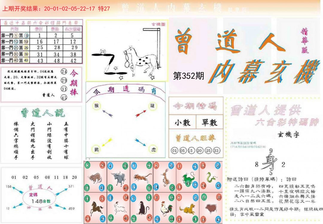 2024352期曾道人内幕精华版