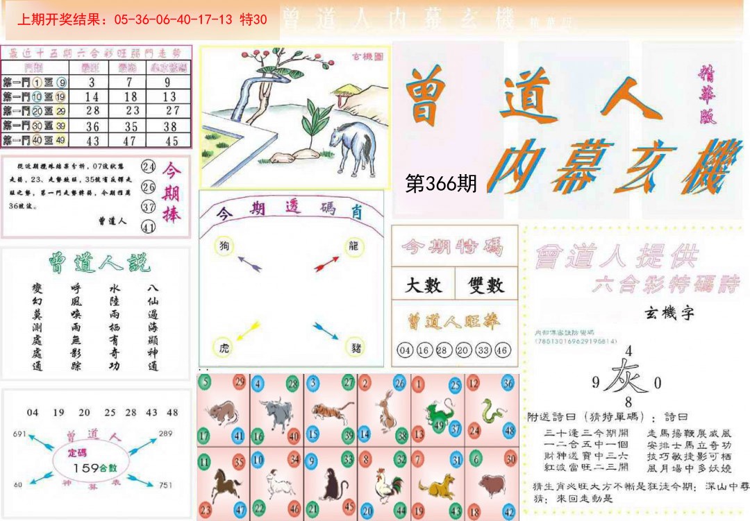 2024366期曾道人内幕精华版