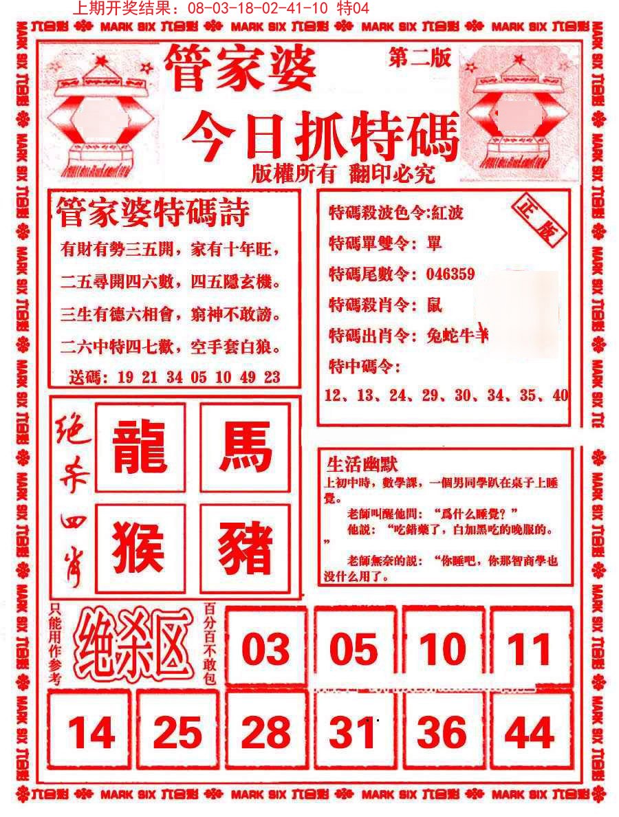 2024351期管家婆抓特码B