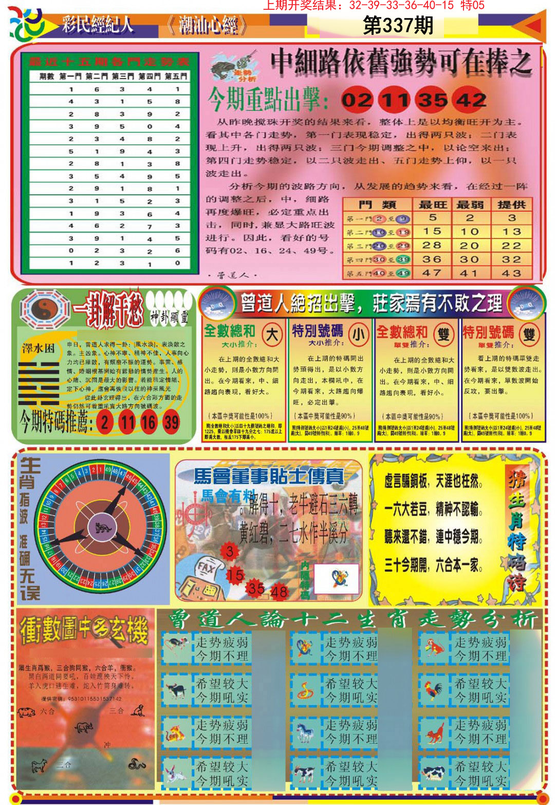 2024337期潮汕心经B