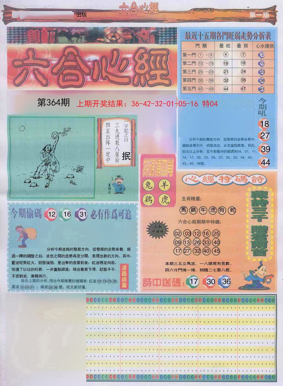 2024364期六合心经A