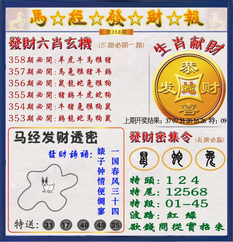 2024358期发财报