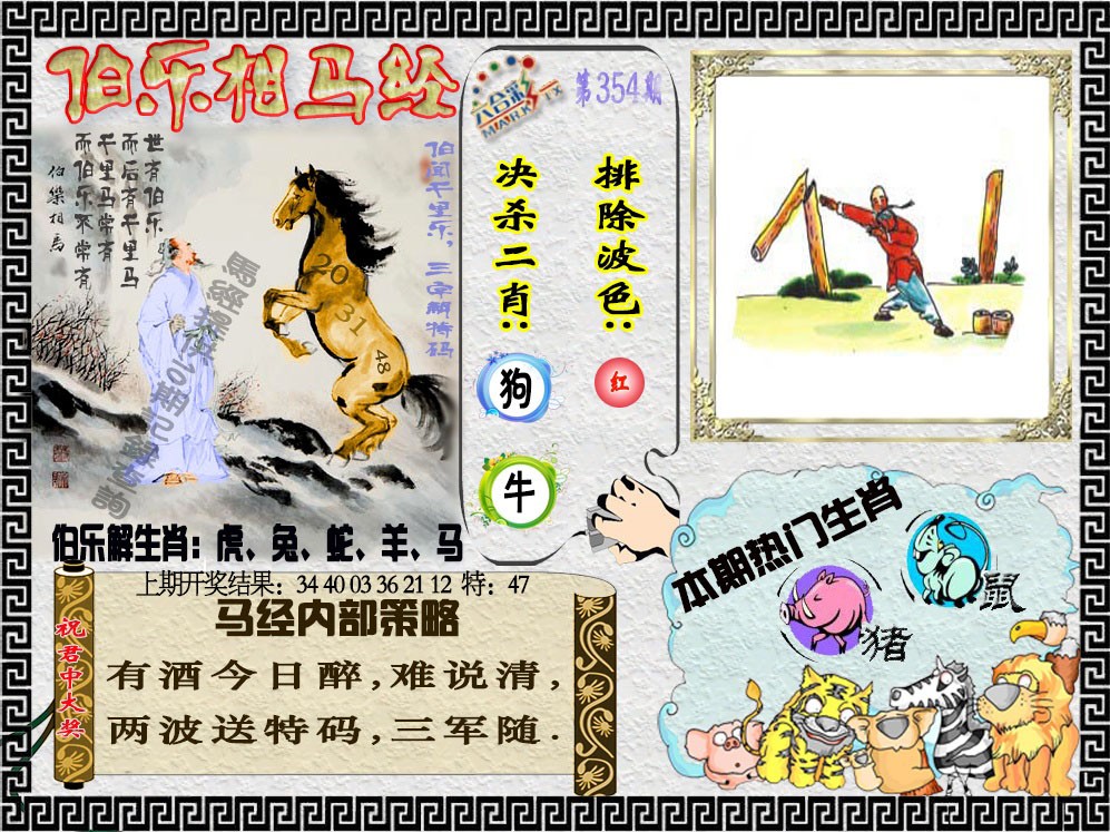 2024354期伯乐相马经