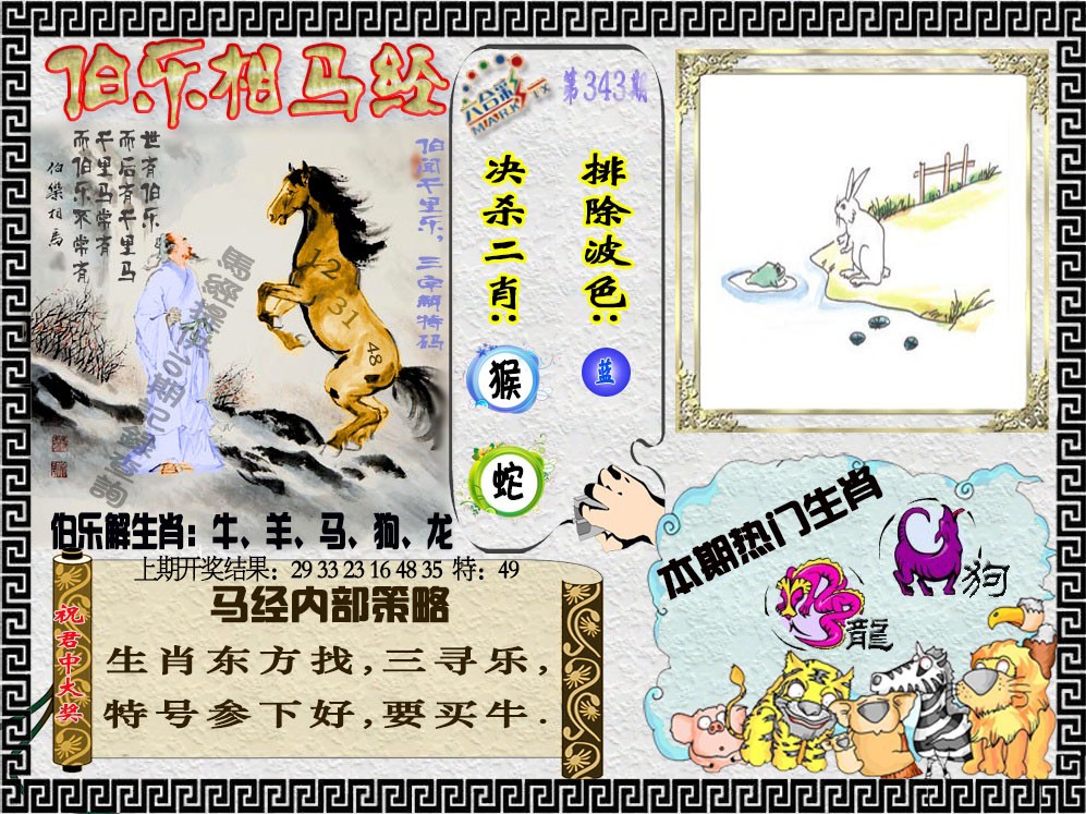 2024343期伯乐相马经