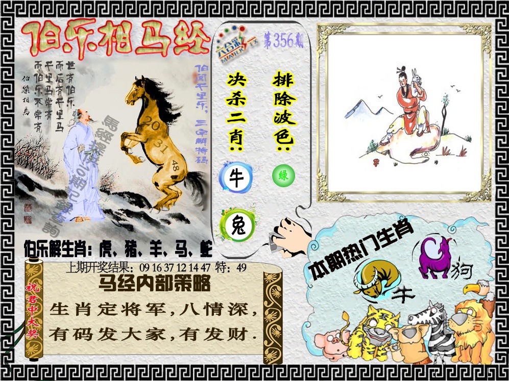 2024356期伯乐相马经