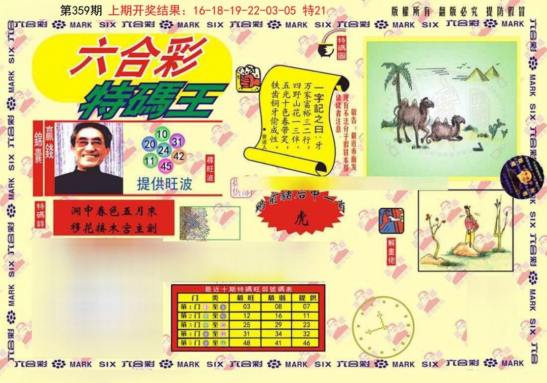 2024359期心水特码(信封)