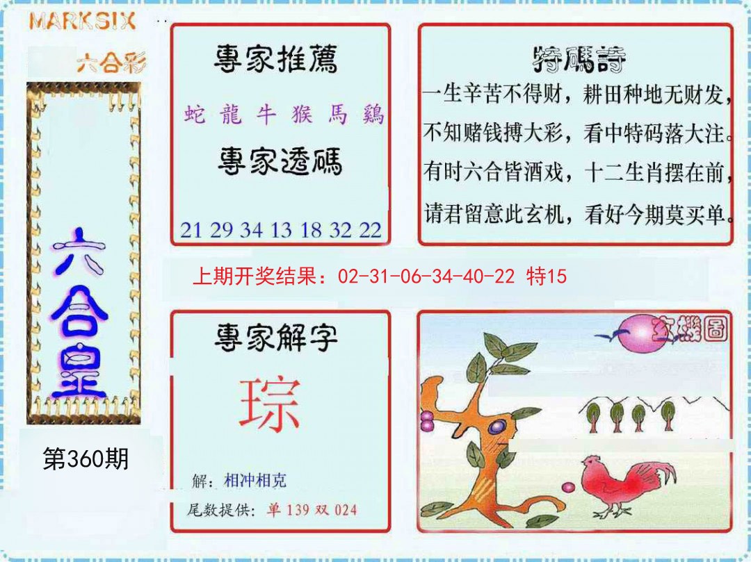 2024360期六合皇