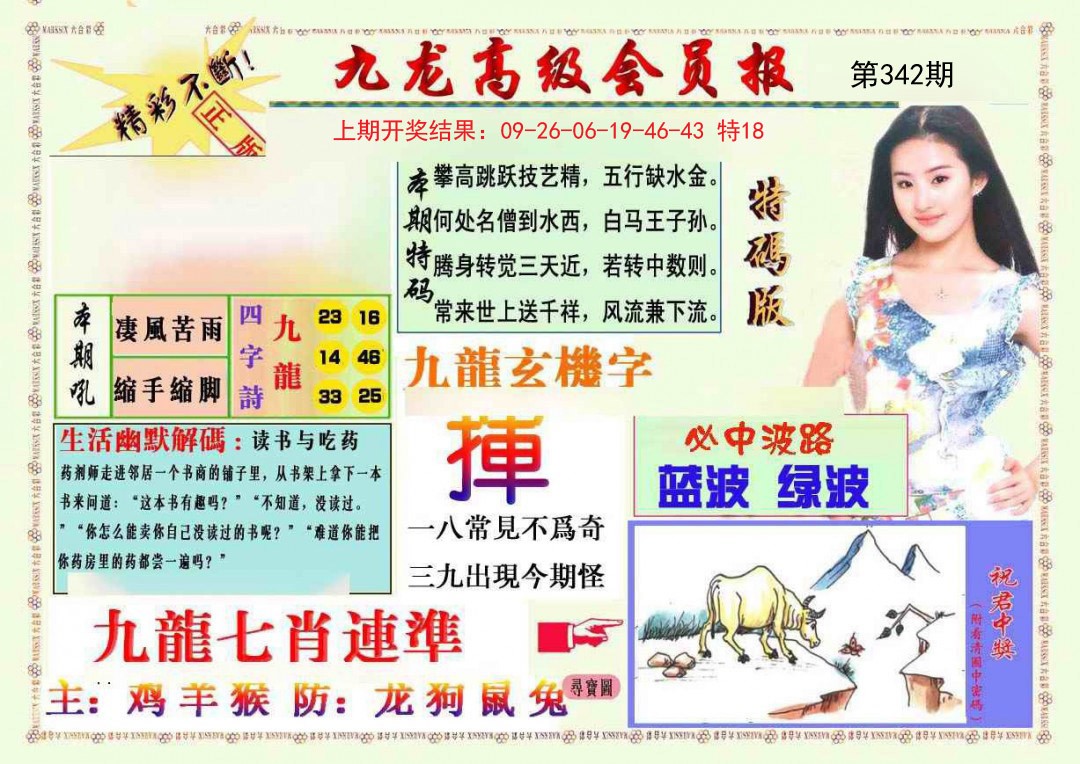 2024342期九龙高级会员报
