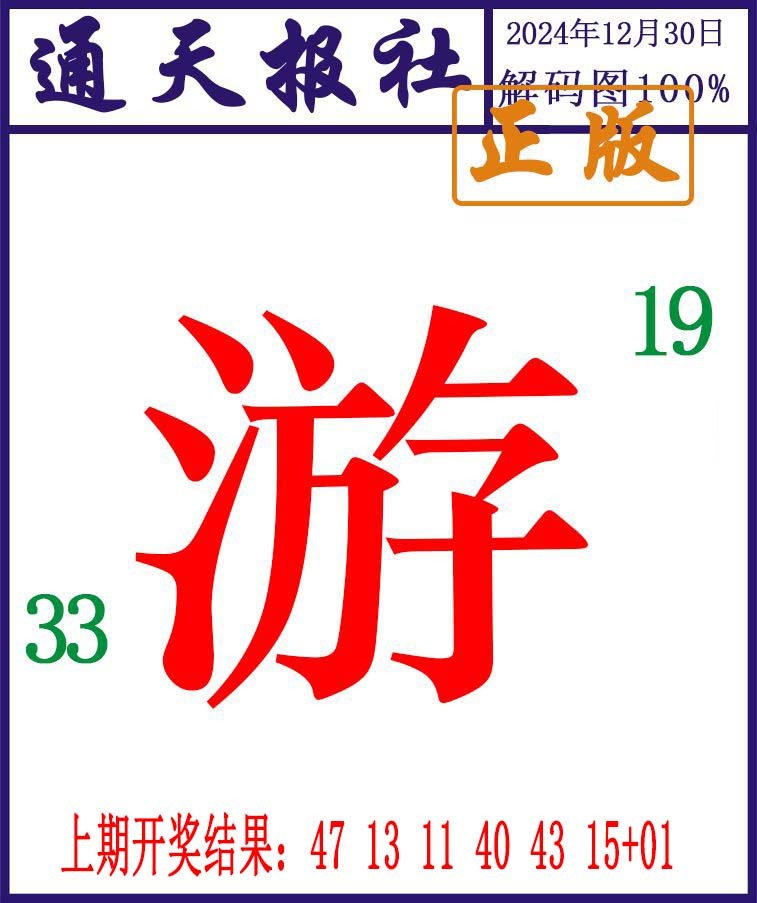 2024365期通天报解码图
