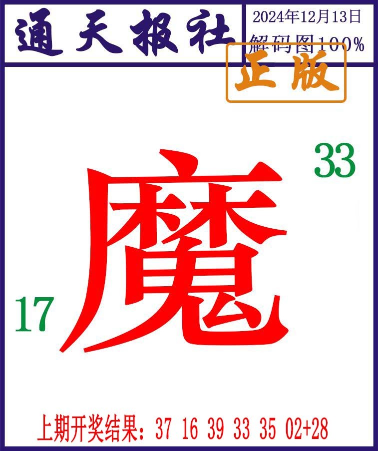 2024348期通天报解码图