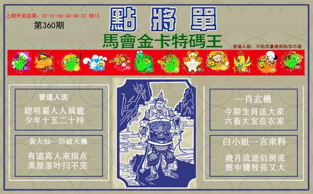 2024360期点将单