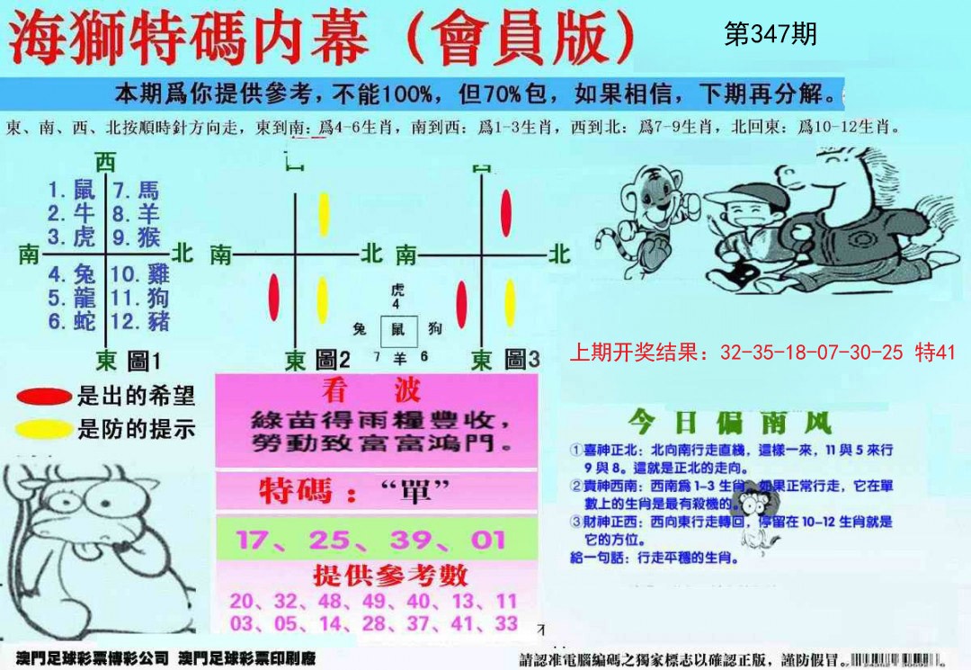 2024347期另版海狮特码内幕报