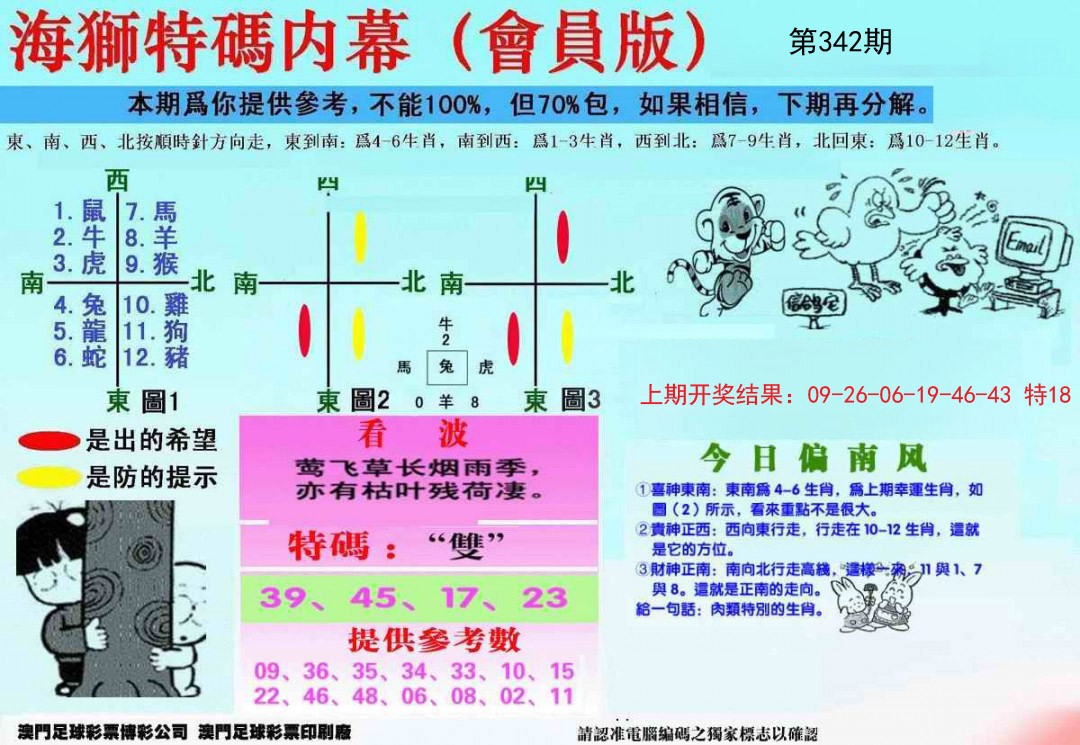 2024342期另版海狮特码内幕报