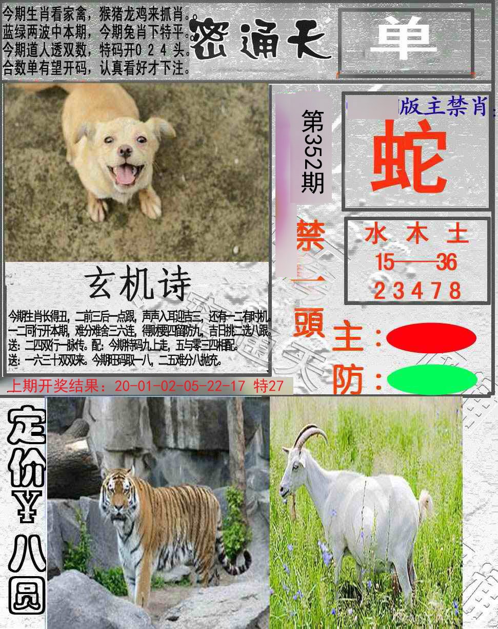 2024352期密通天