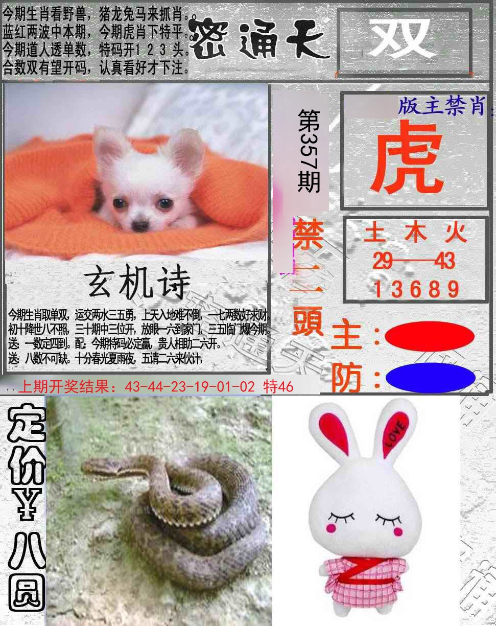 2024357期密通天