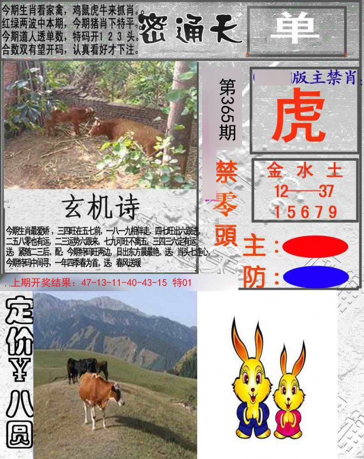2024365期密通天