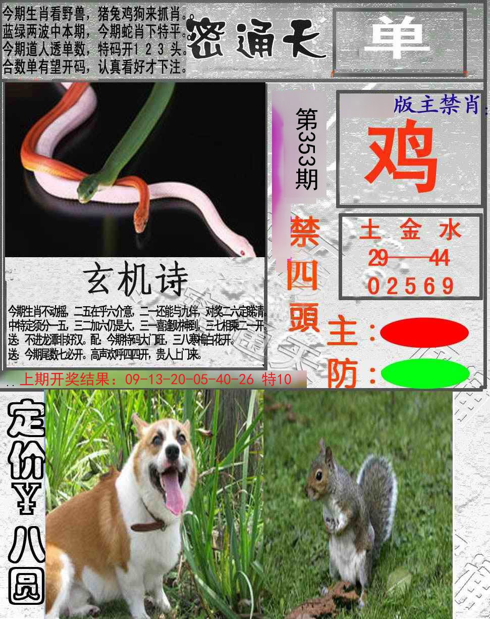 2024353期密通天