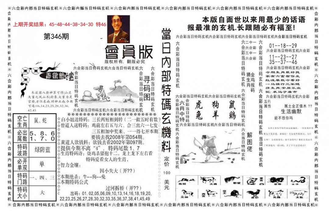 2024346期当日特码玄机报