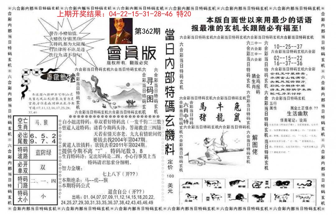 2024362期当日特码玄机报