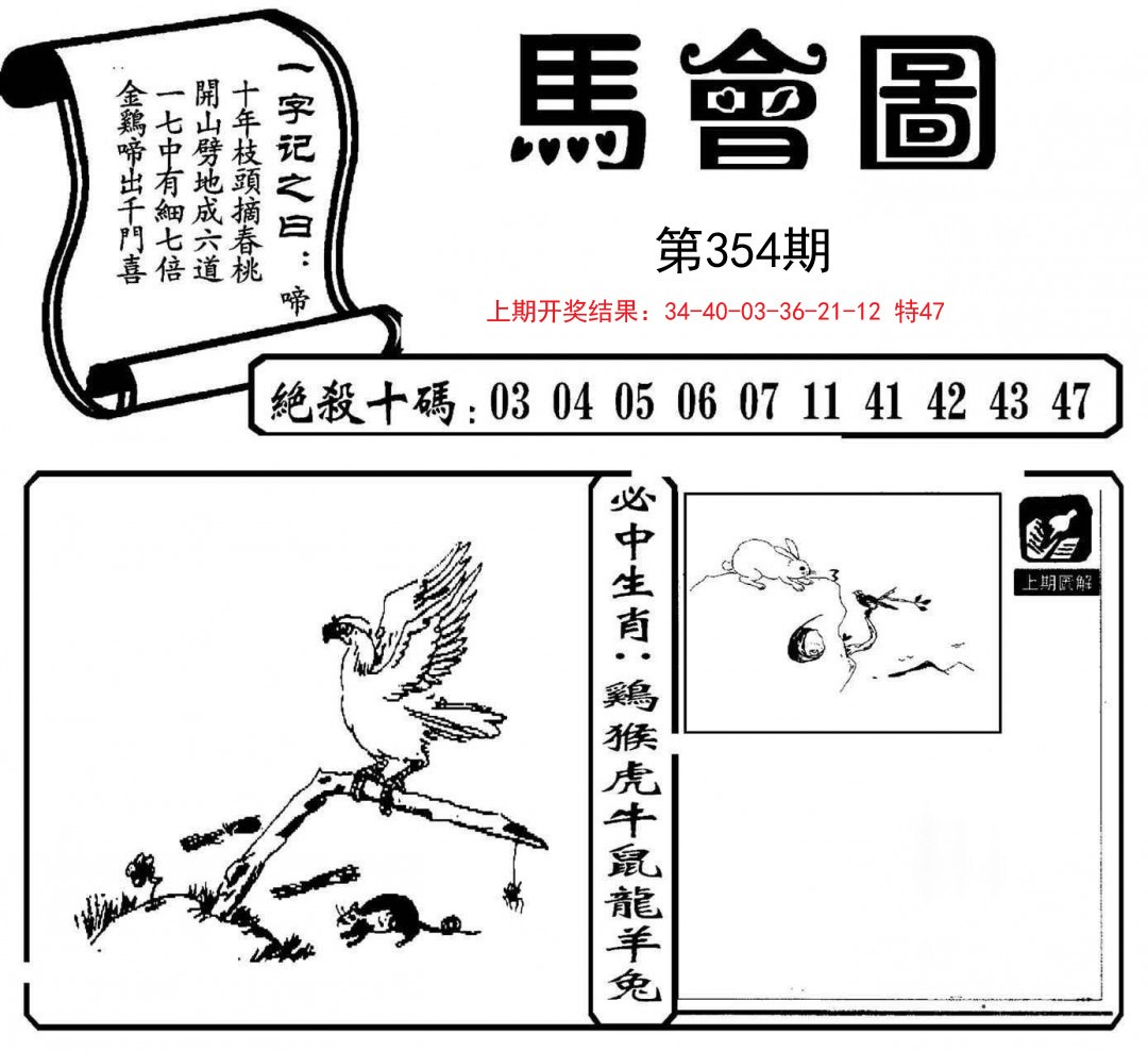 2024354期马会图