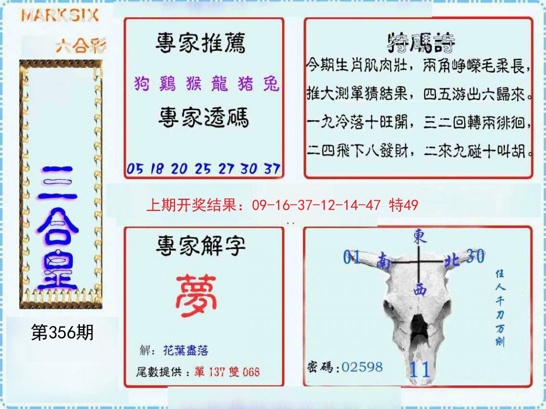 2024356期三合皇