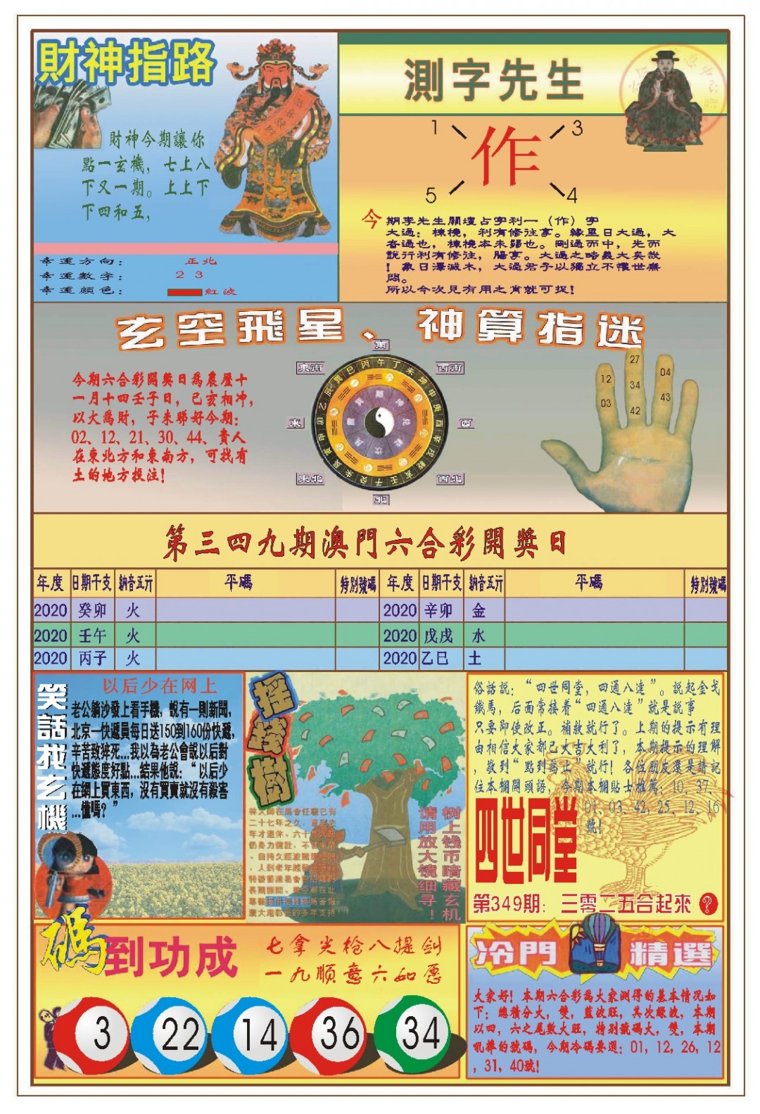 2024349期(新版)四柱预测B