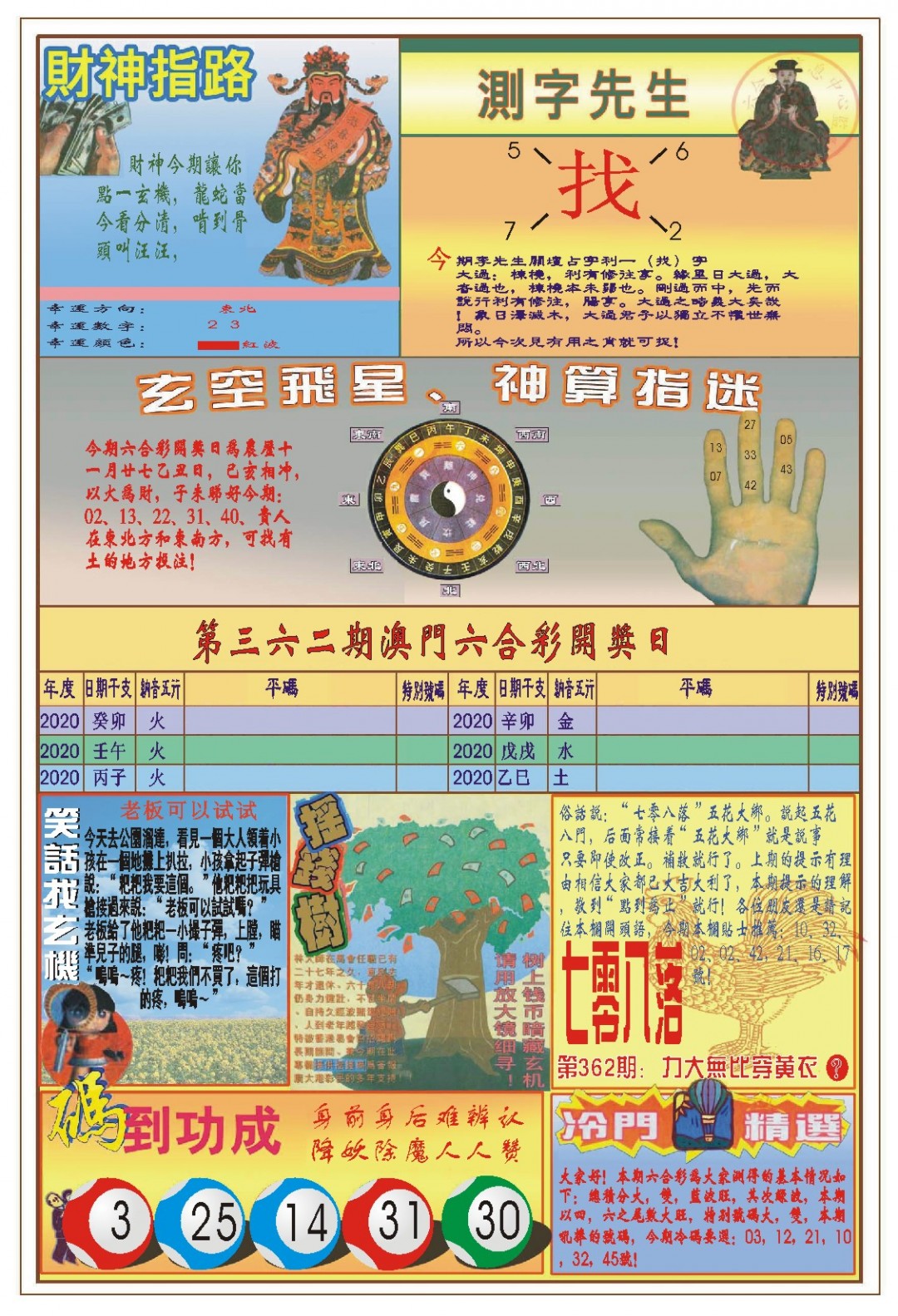 2024362期(新版)四柱预测B