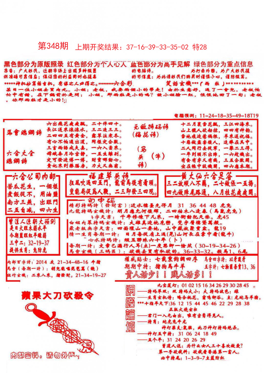 2024348期大刀彩霸王B