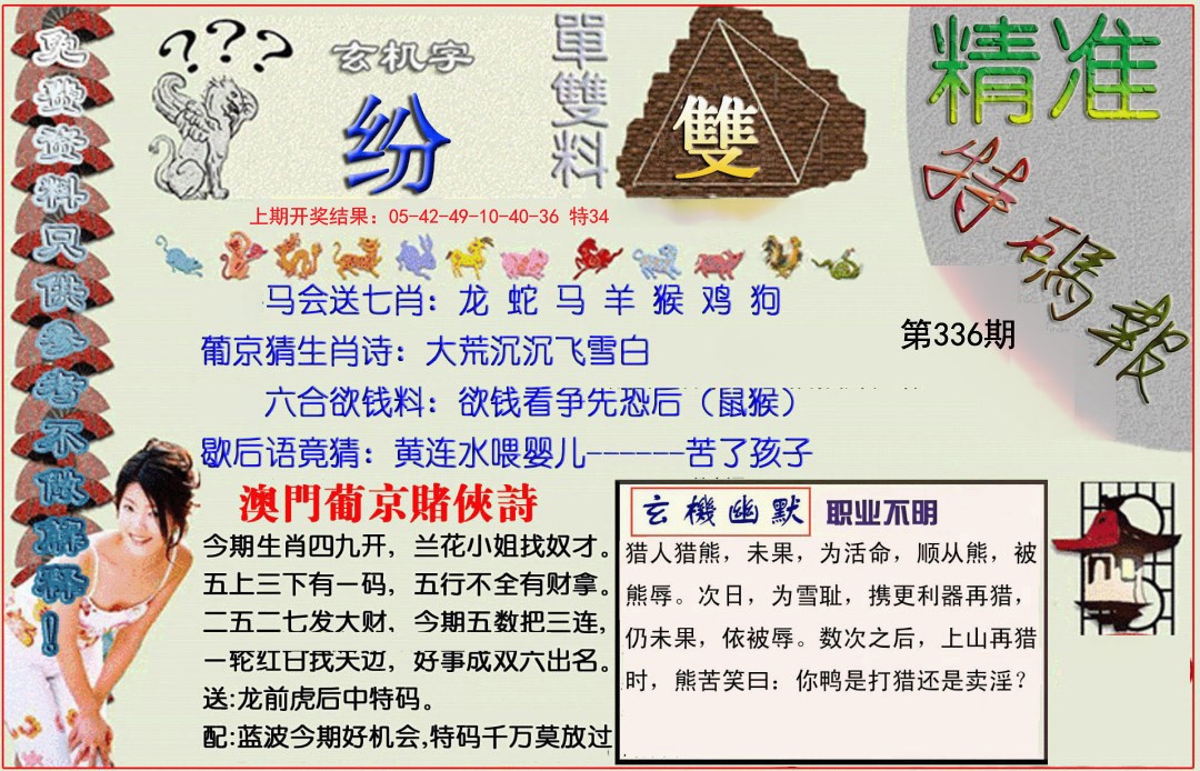 2024336期精准<特碼報>