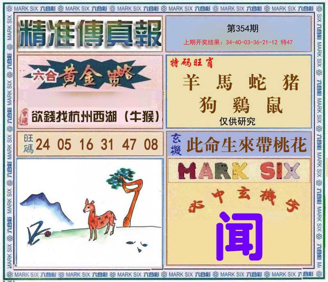 2024354期精准<傳真報>