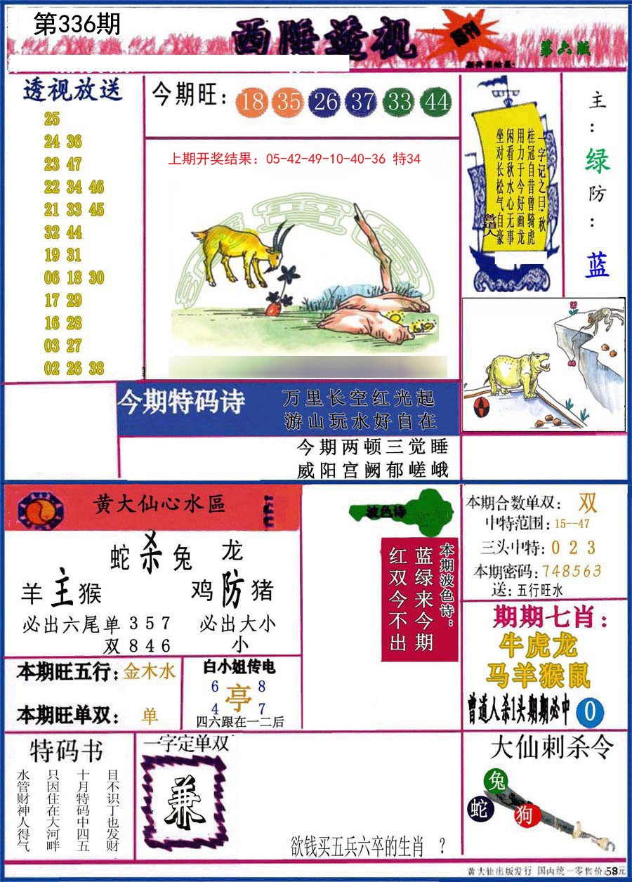 2024336期西陲透视