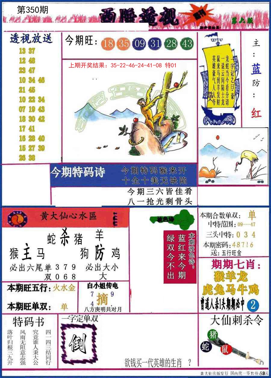 2024350期西陲透视