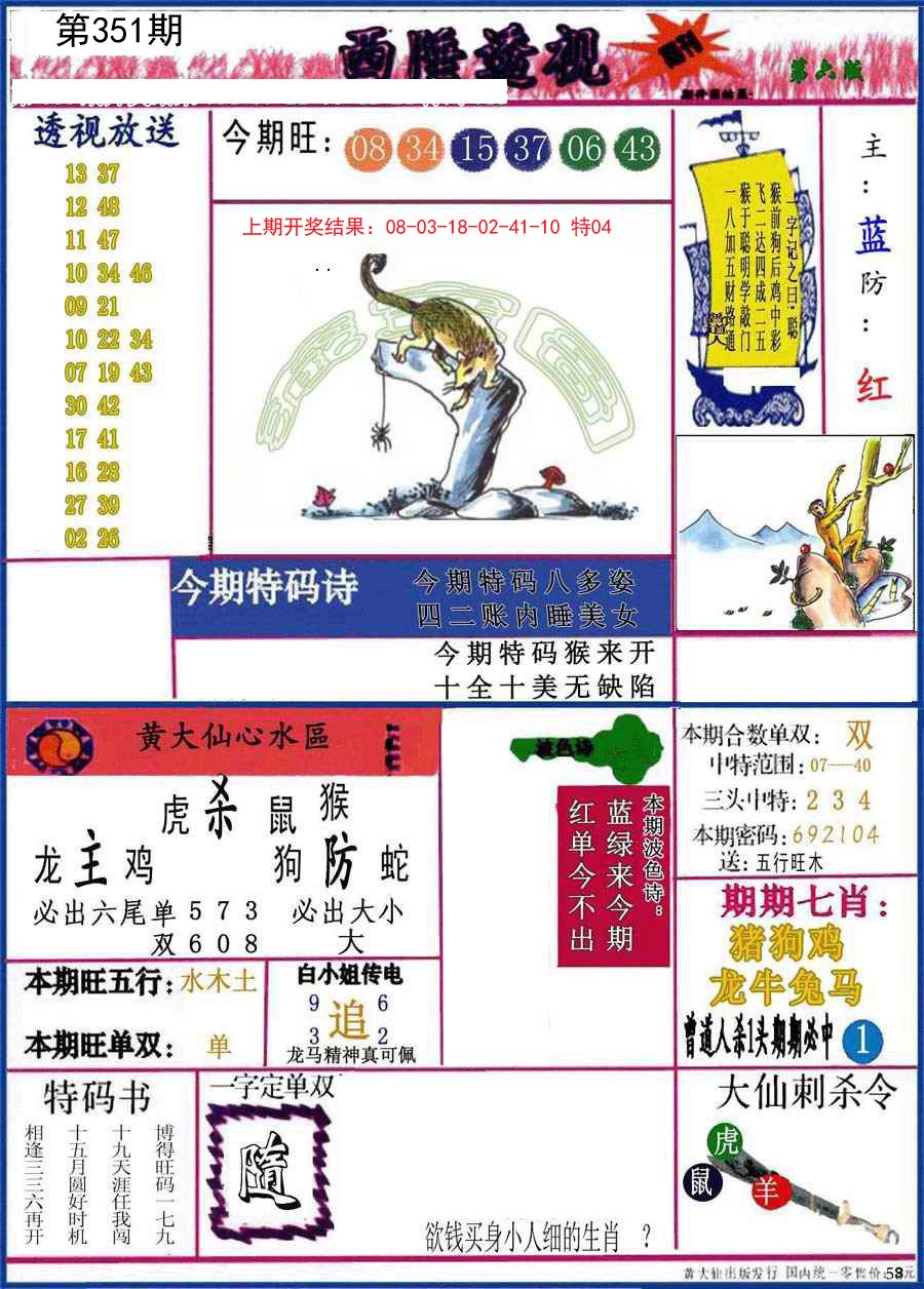 2024351期西陲透视