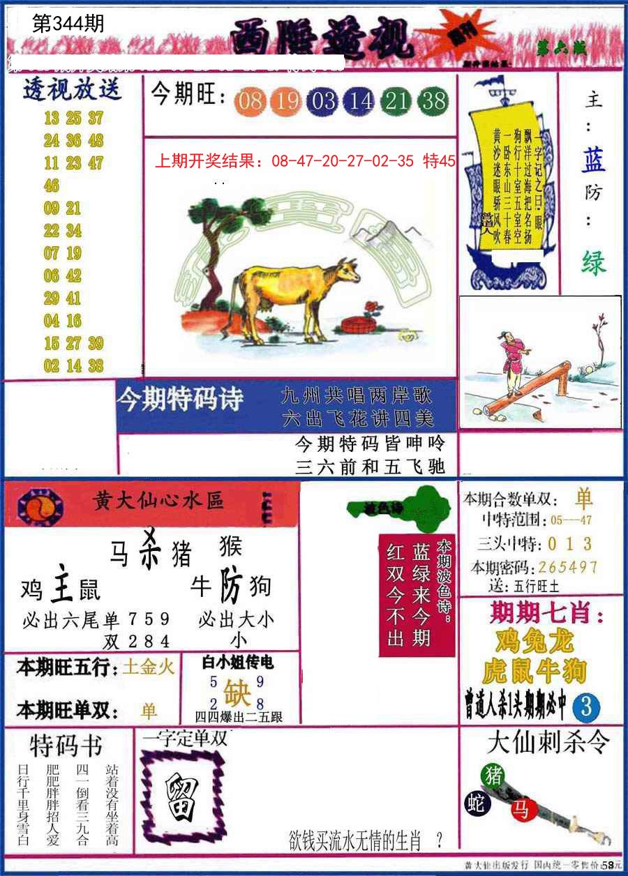 2024344期西陲透视
