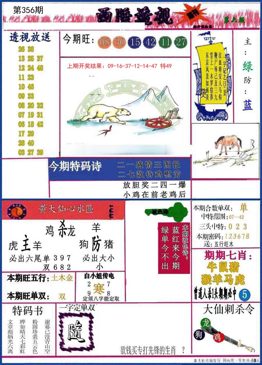 2024356期西陲透视