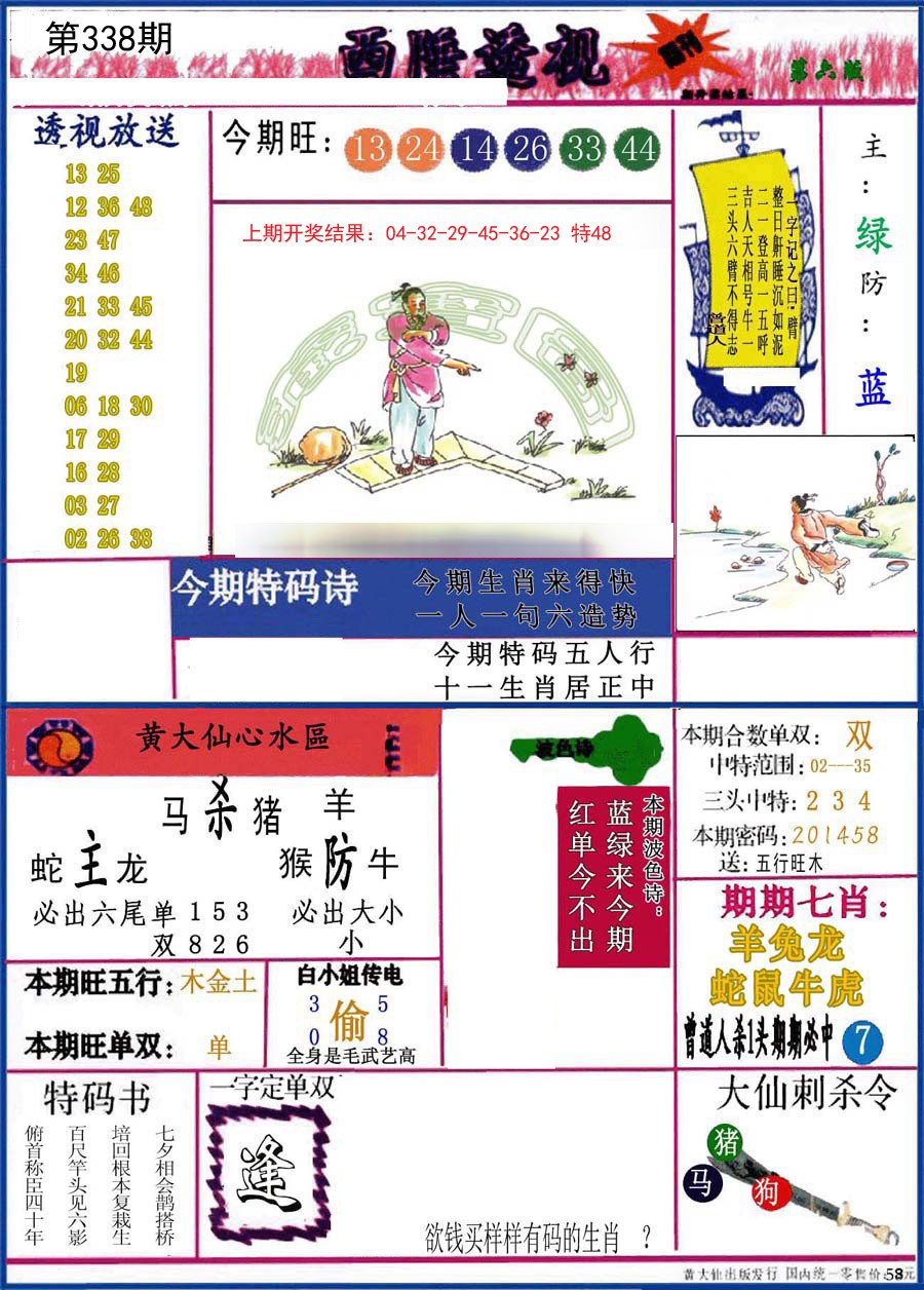 2024338期西陲透视