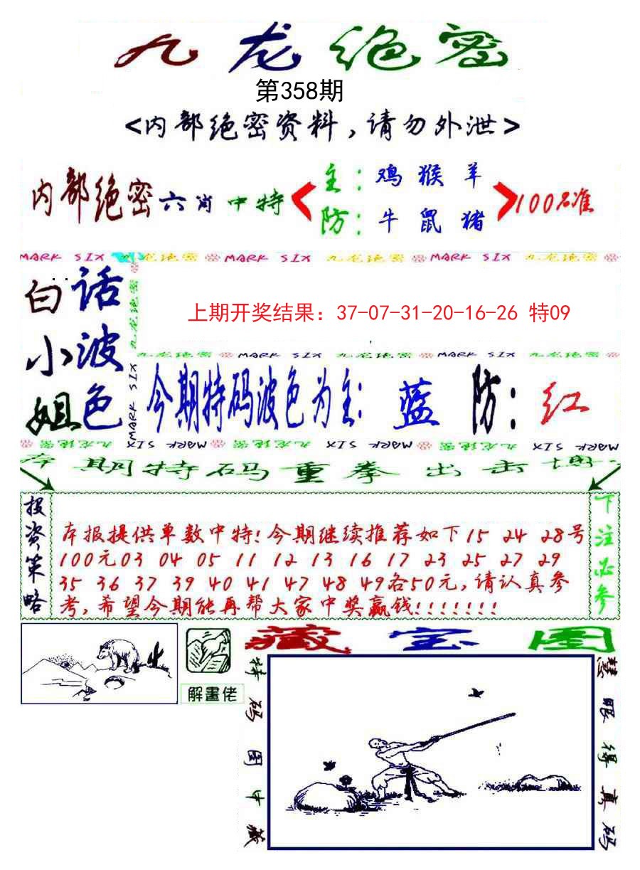 2024358期九龙密报