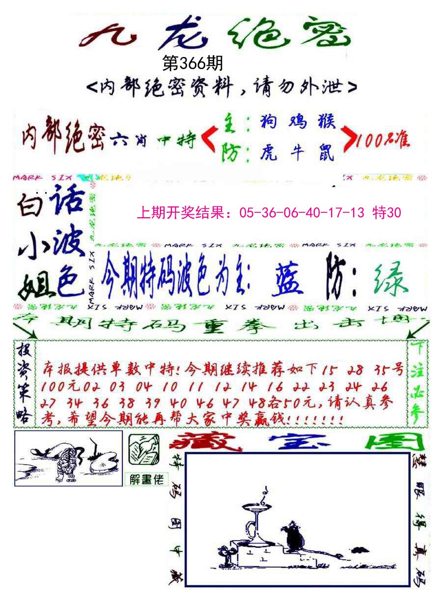2024366期九龙密报