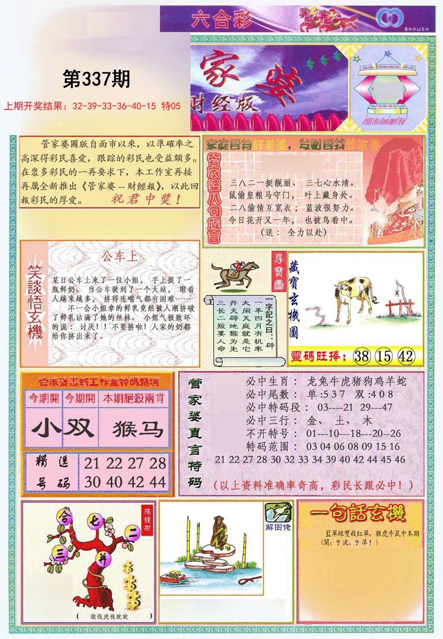 2024337期管家婆财经版