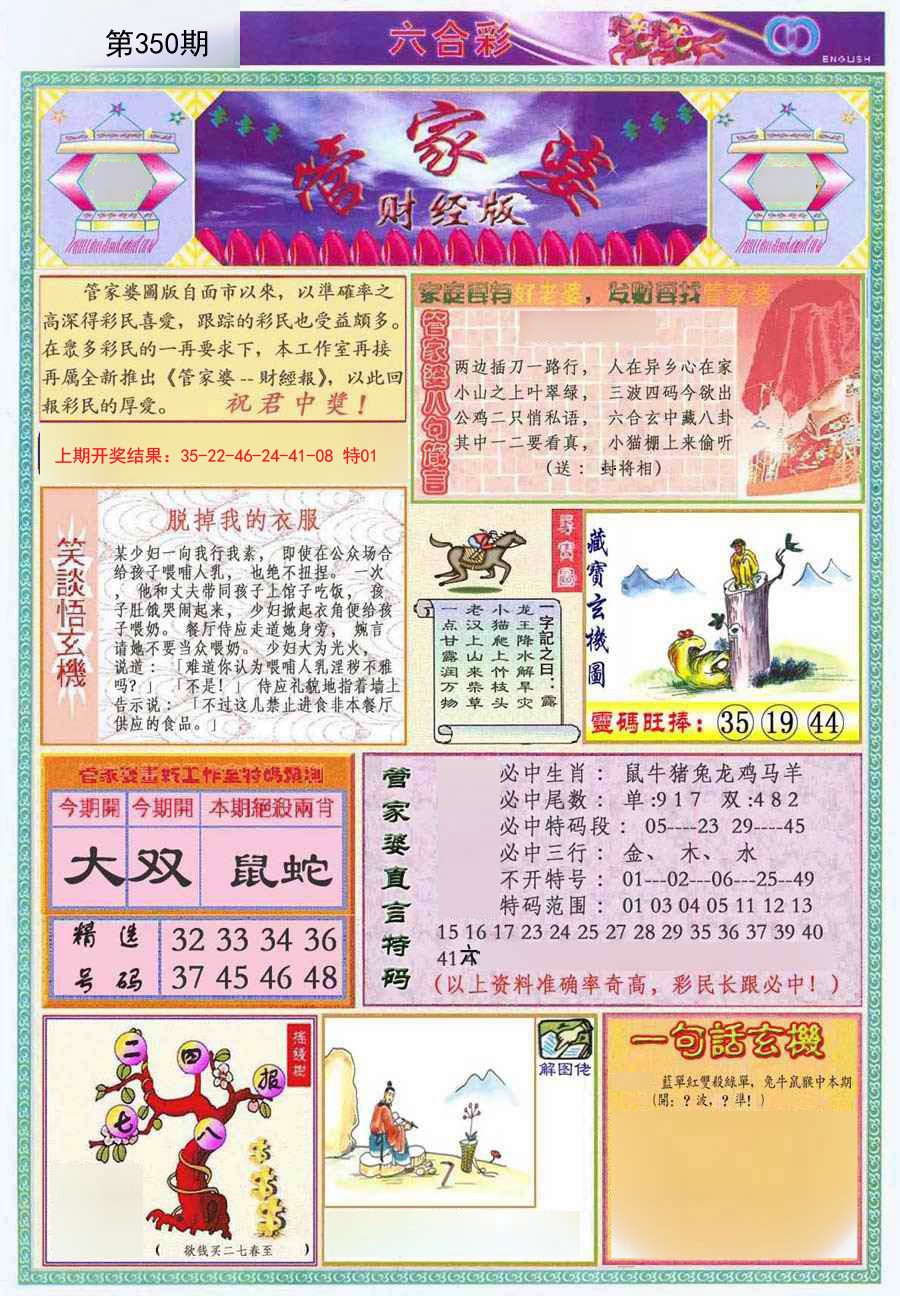 2024350期管家婆财经版