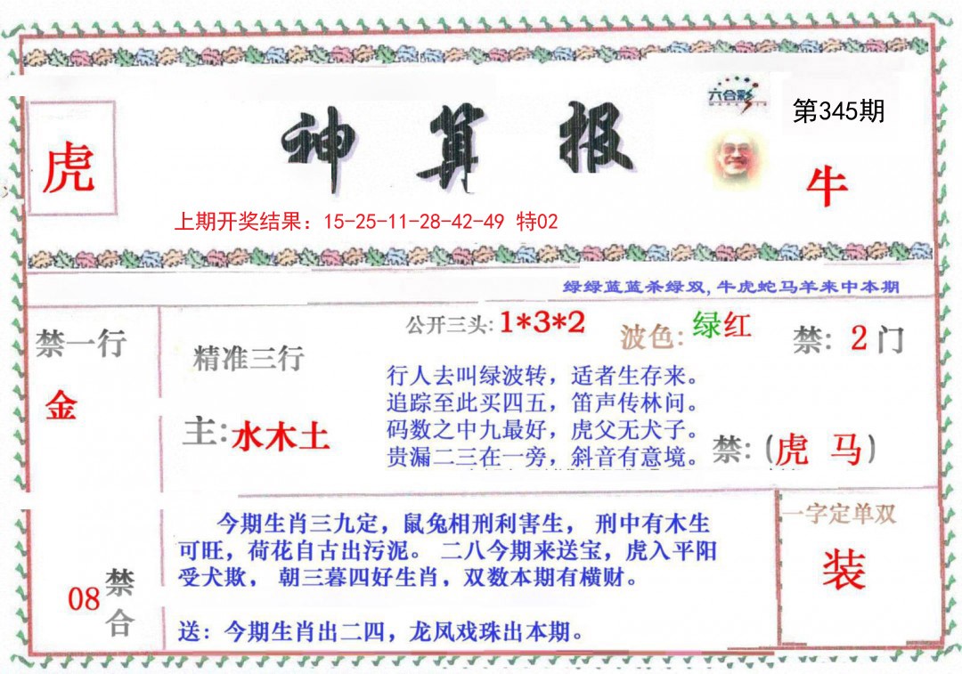 2024345期神算报