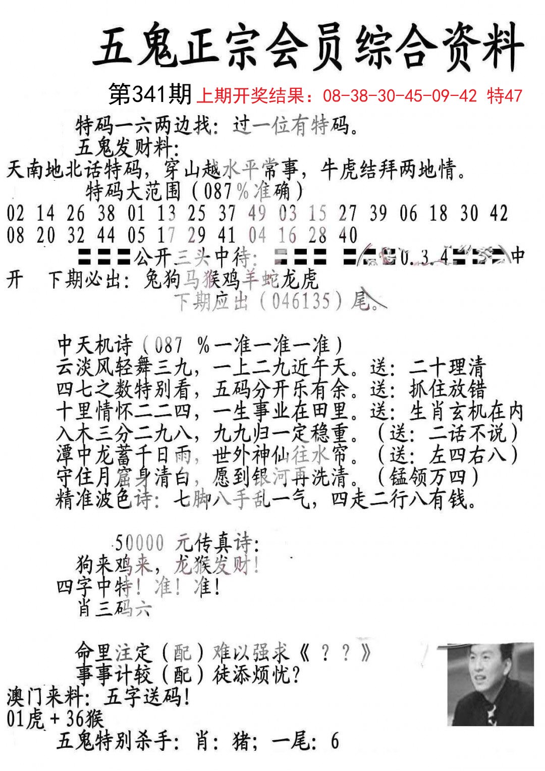 2024341期蛇报A
