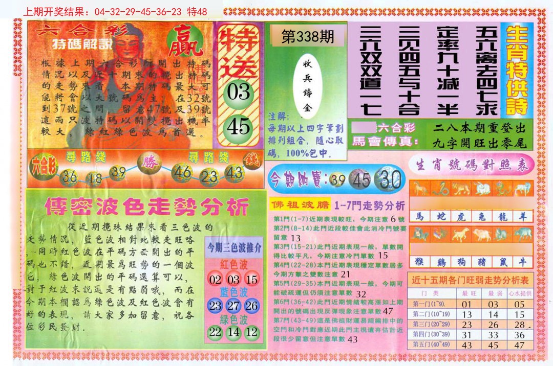 2024338期白小姐三点传密B