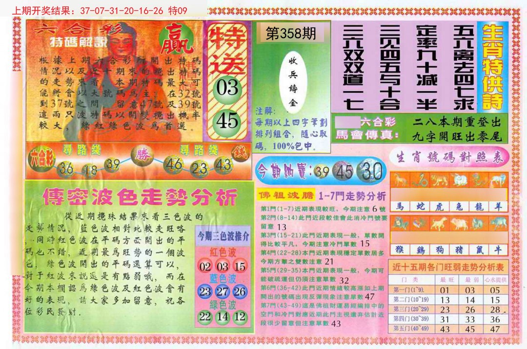2024358期白小姐三点传密B