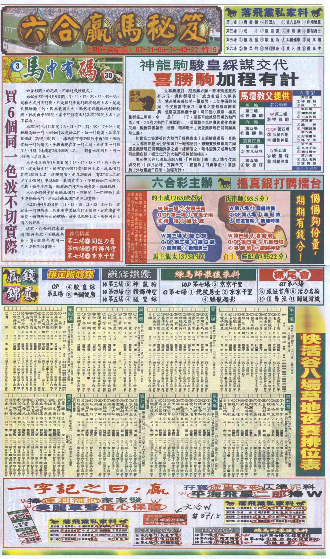2024360期新报跑狗B