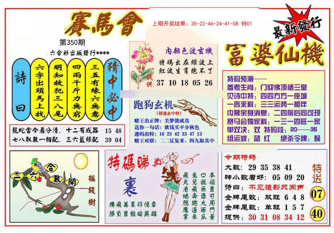 2024350期富婆六合仙机