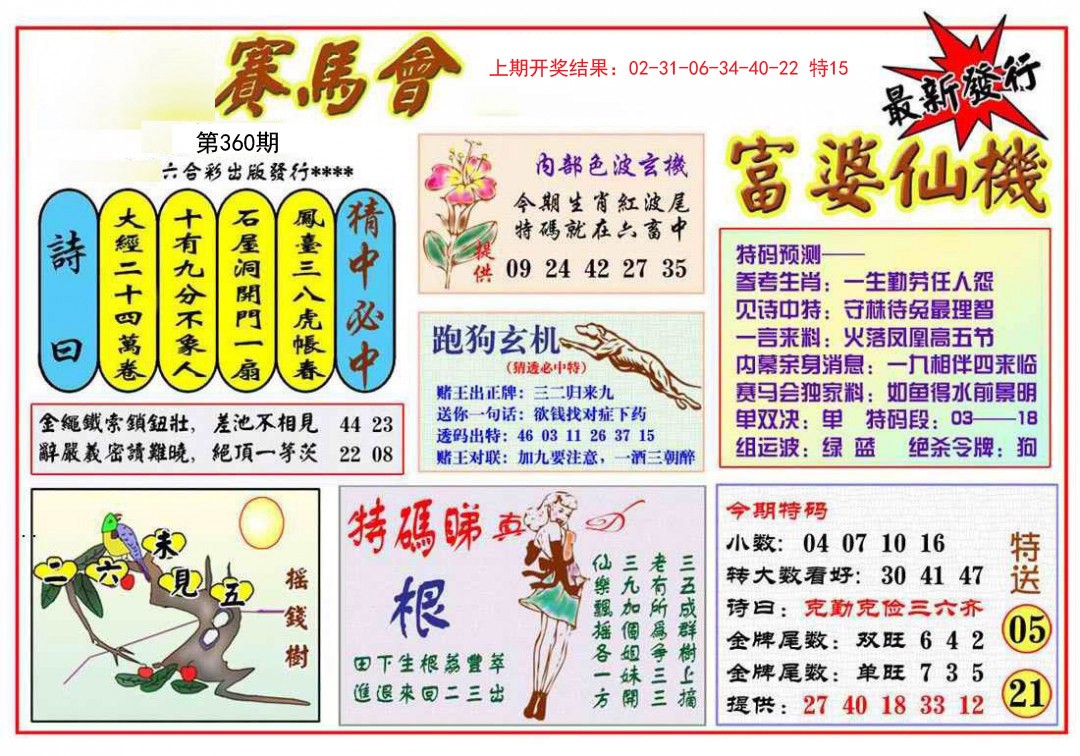 2024360期富婆六合仙机
