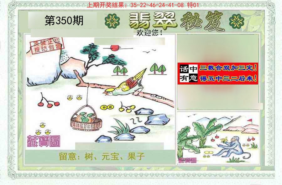 2024350期翡翠秘笈(信封)(另版)