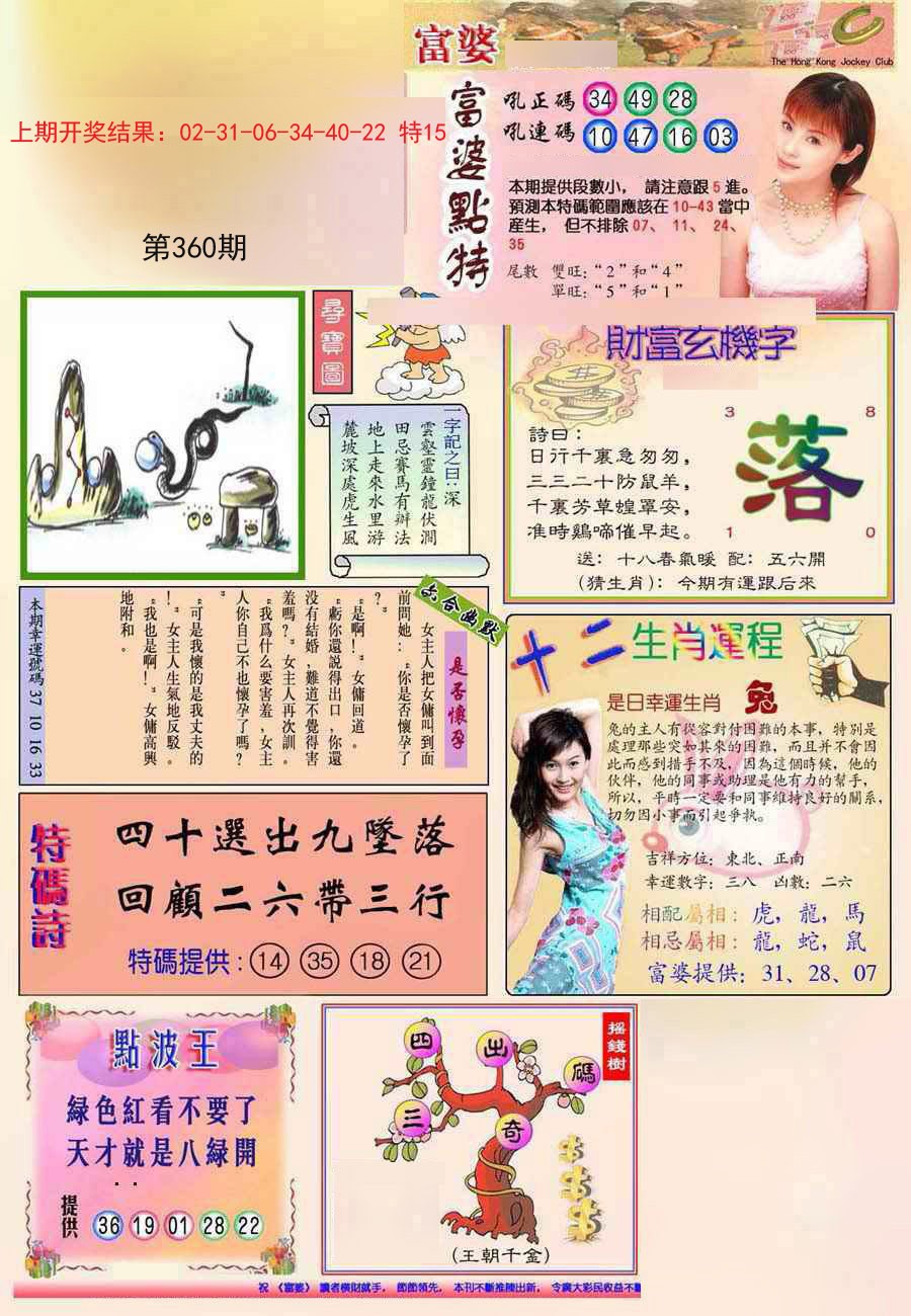 2024360期(新版)富婆