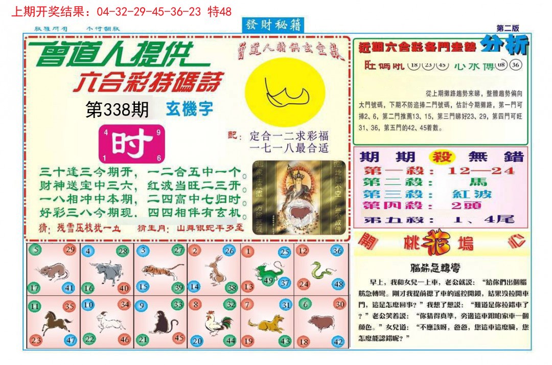2024338期发财秘籍B